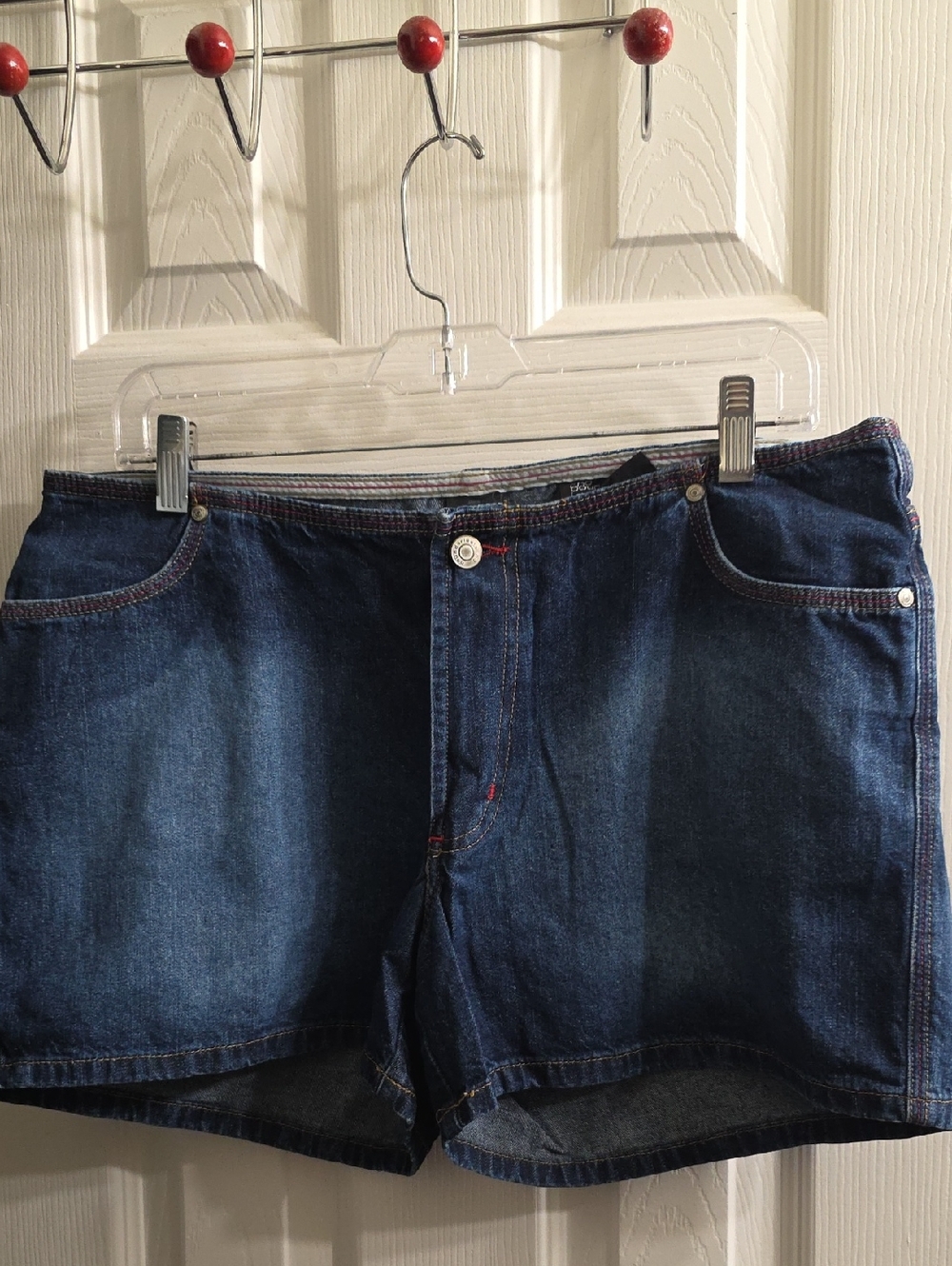 No Boundaries Dark Blue Low Rise Denim Jean Shorts Size 13